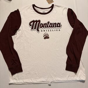 NWT Montana Grizzlies Women's XL Long Sleeve Shirt, White, Football